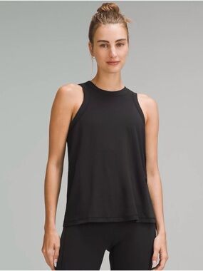 Lululemon Jersey Training Tank Top, in Sequoia Black. Size 8.